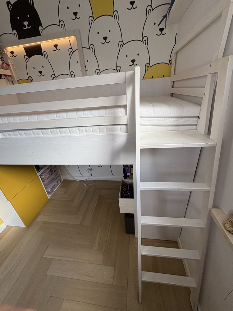 Łóżko piętrowe Vox Multi Nest, materac, lampka, super stan.