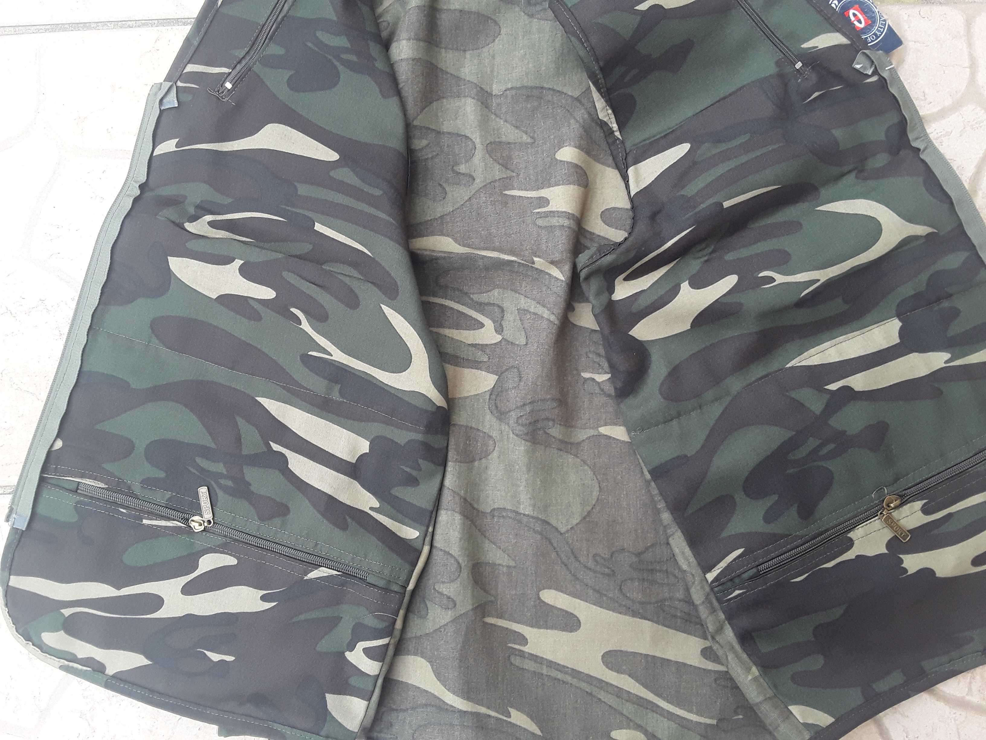 Kamizelka wędkarska, myśliwska moro, rozm  4XL