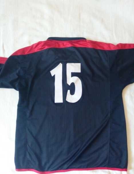 Bluzka z kołnierzykiem czarno-czerwona, r XL, ViGo