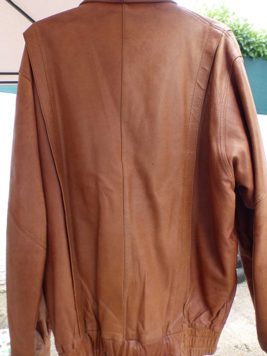 Blazers de cabedal e Lã