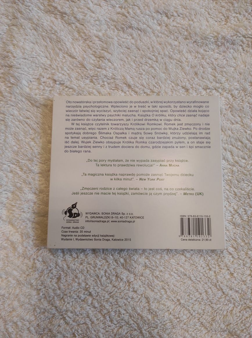 Audiobook dla dzieci - O króliku, który chce zasnąć