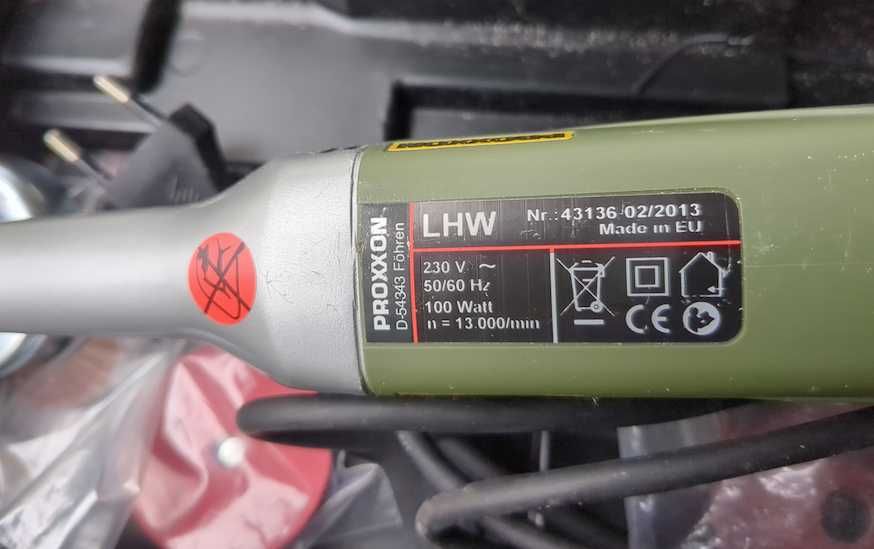 mini rebarbadora PROXXON (mini angle grinder)