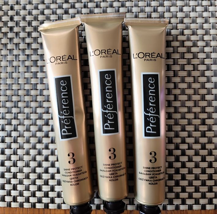 Sprzedam 3 nowe odżywki do włosów Loreal Preferance o pojemności 54 ml