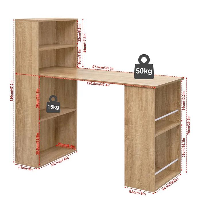 Biurko z miejscem do przechowywania