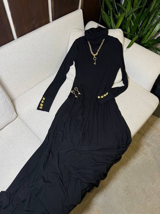 Чорна довга сукня Schiarelli! Розмір L! Ексклюзив! Топ- знижка 60%