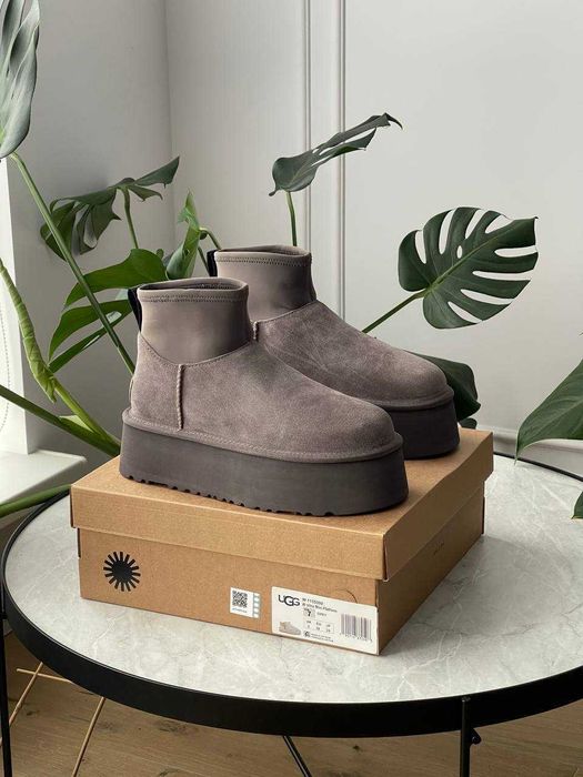 Женские сапоги UGG Classic Mini Dipper Boot 36-41 Натур Замша! Купить!