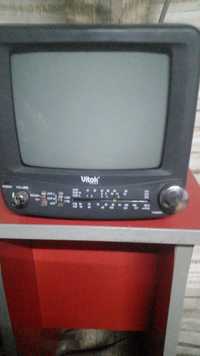 Телевізор радіоприймач чорно білий VITEC стан б.у. ціна 500гр.