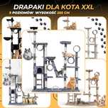 drapak dla kota wysoki 255 cm drapak dla kota drapak dla dużego kota