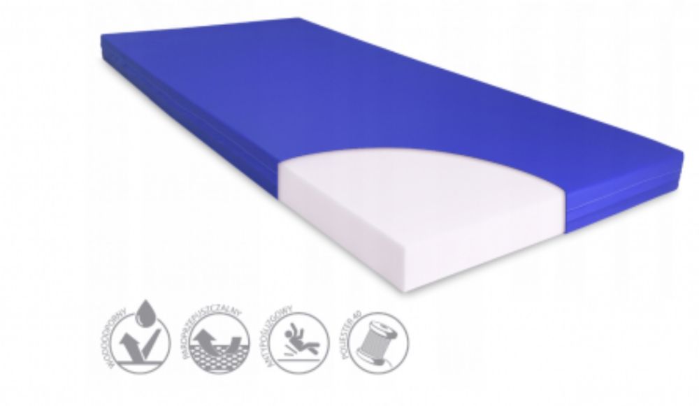 Materac gofrowany MED-MAT 200×90×10 cm – NOWY, oryginalnie zapakowany