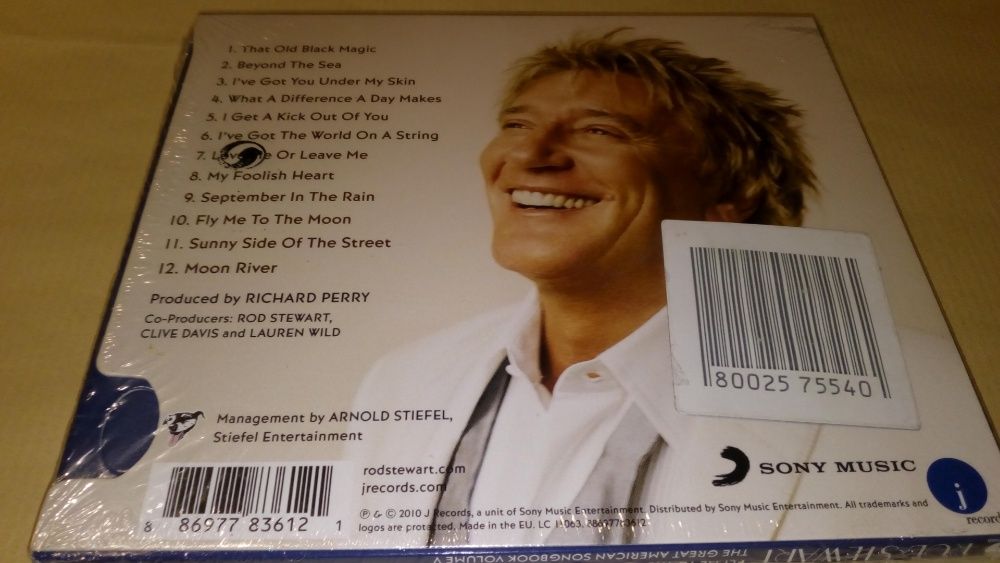 2 CD de Rod Stewart: 1 com erro tipográfico - Artigos Novos e Selados
