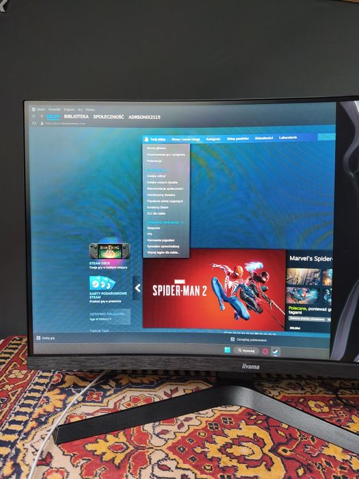 Monitor IIyama 27 cali uszkodzony