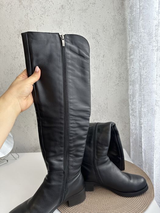 Шкіряні чоботи, сапожки, борфорти 37