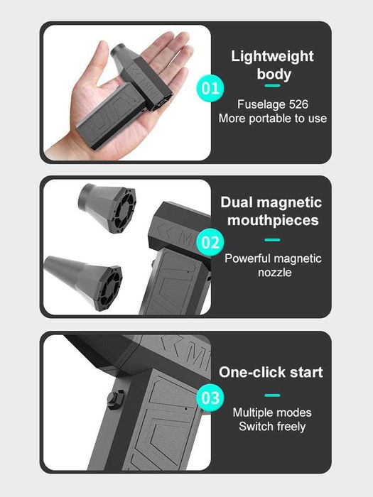 Вентилятор турбореактивный пылесос ультрамощный X3-A – 200000 об/мин