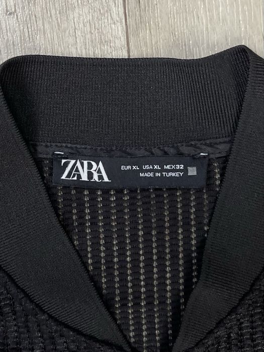 Zara кофта бомбер 32 XL размер женская черная оригинал