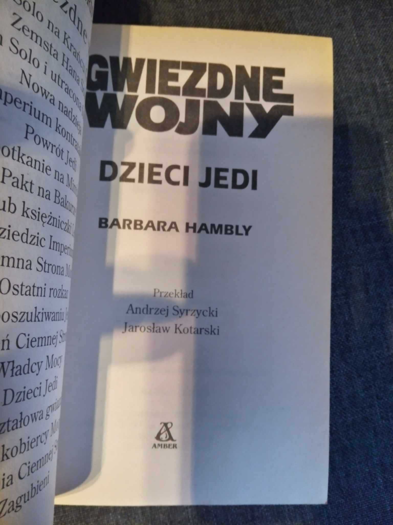 STAR WARS Gwiezdne Wojny Dzieci Jedi Barbara Hambly