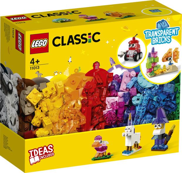 Конструктор LEGO Classic Прозорі кубики для творчості (11013) лего