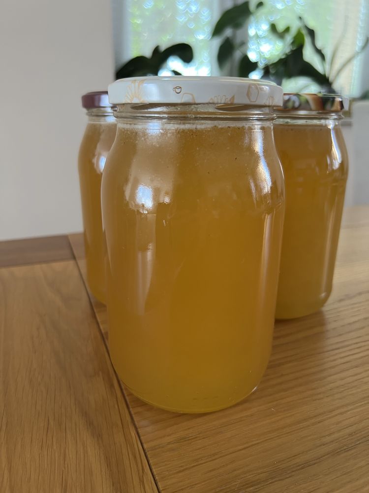 Miód wielokwiatowy 0,9 L 100% naturalny Z domowej pasieki