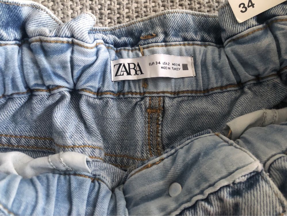 Джинсы Zara слоучи бананы мом