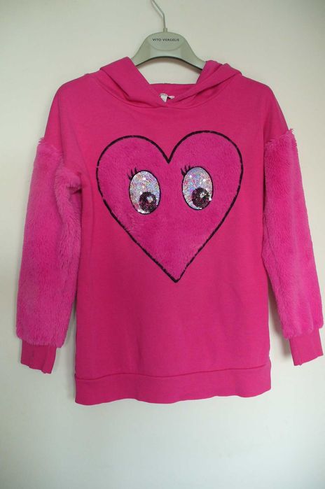 Tunika, bluza bluezoo z kapturem dla dziewczynki 140, 9/10l