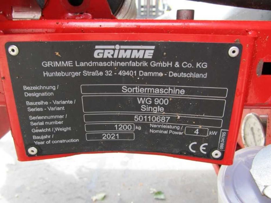 sortownik obiegowy kalibrator ziemniaków Grimme WG900