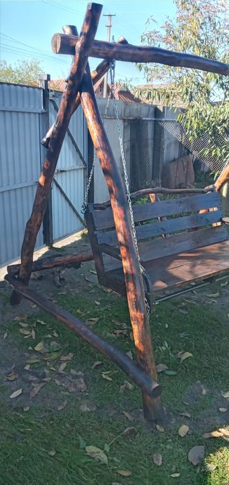 Дерев'яна Садова Гойдалка