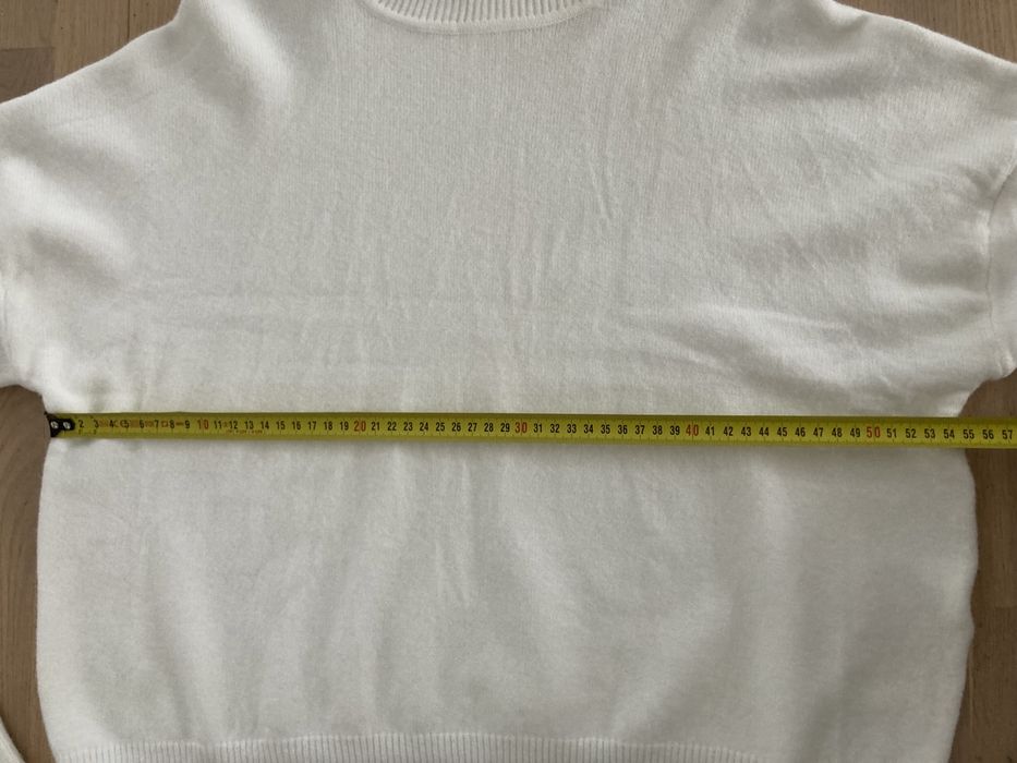 Sweterek sweter golf uni kremowy