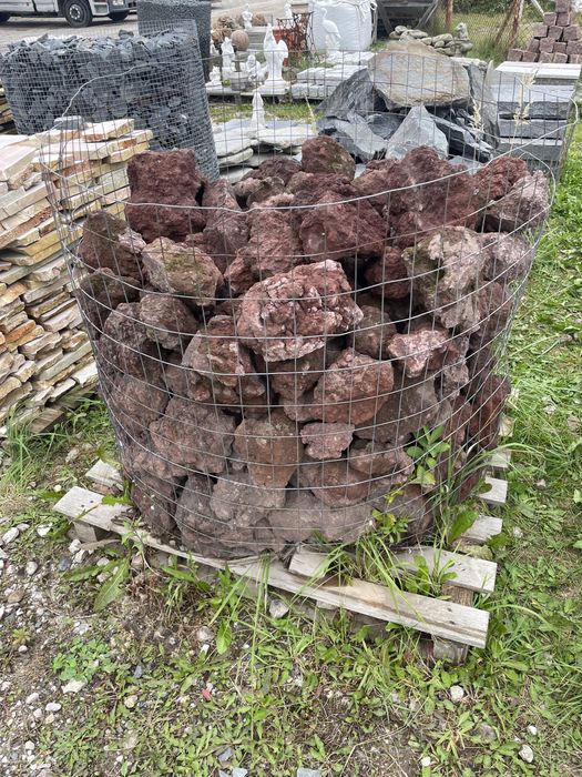 Lawa Wulkaniczna Czarna Brązowa Naturalny Kamień do Akwarium Malawi