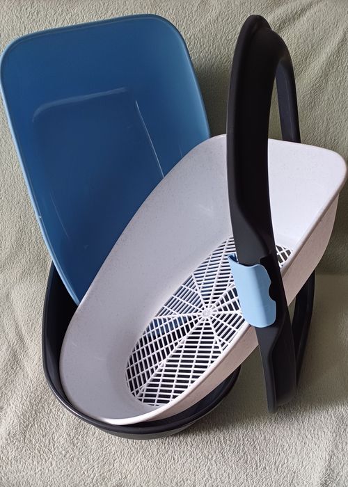 Duża kuweta Trixie Berto/ dwе kuwety i kratka