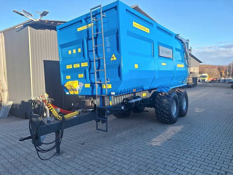 Przyczepa Skorupowa oś skrętna Techmont 14T