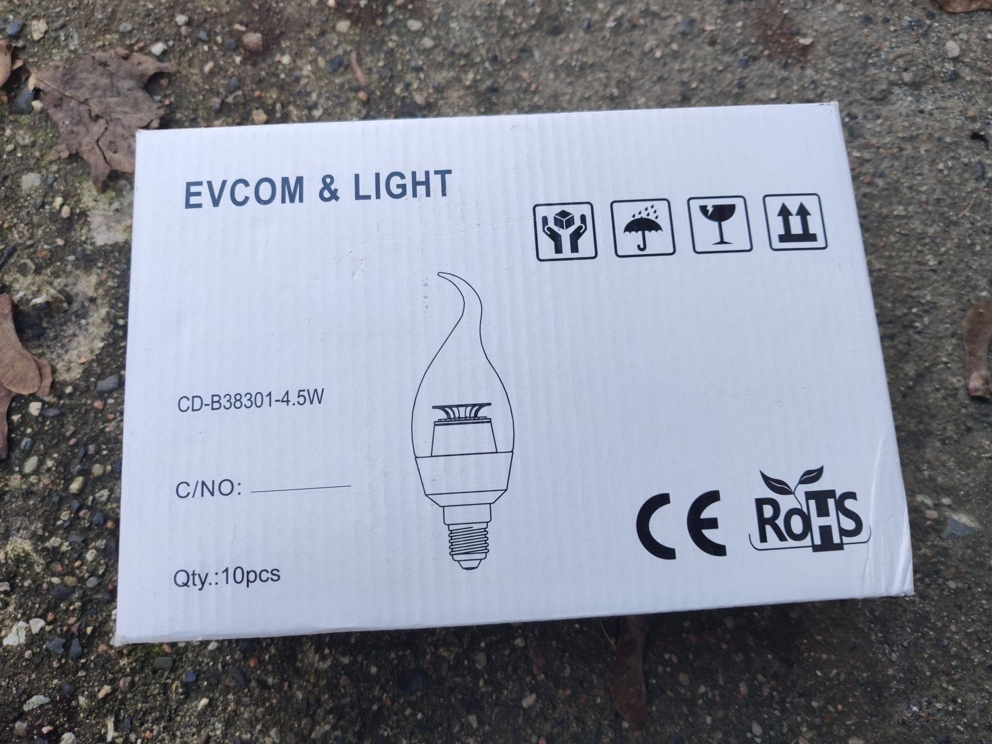 Żarówki E14 LED (8 szt.) świeczka 4.5W 35W 325lm ciepłe światło