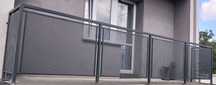Balustrady balkonowe, balkon, barierki, balkon z blachy perforowanej