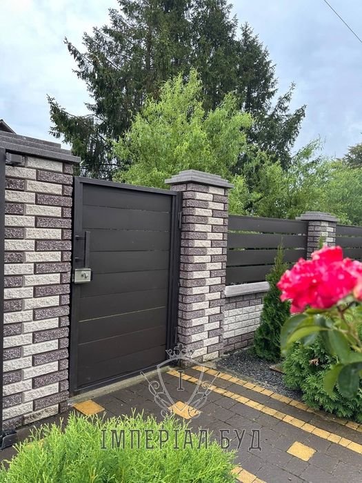 Блок модульний,рваний паркан, цегла рвана Кая,бруківка,поребрик бордюр