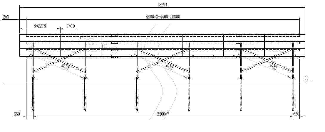 Konstrukcja na grunt 3 x 8 modułów poziomo fotowoltaika większe moduły