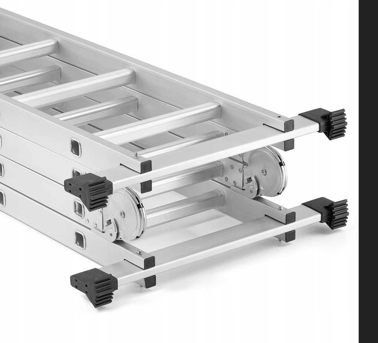 Drabina aluminiowa przegubowa składana wielofunkcyjna 4x4 + podest