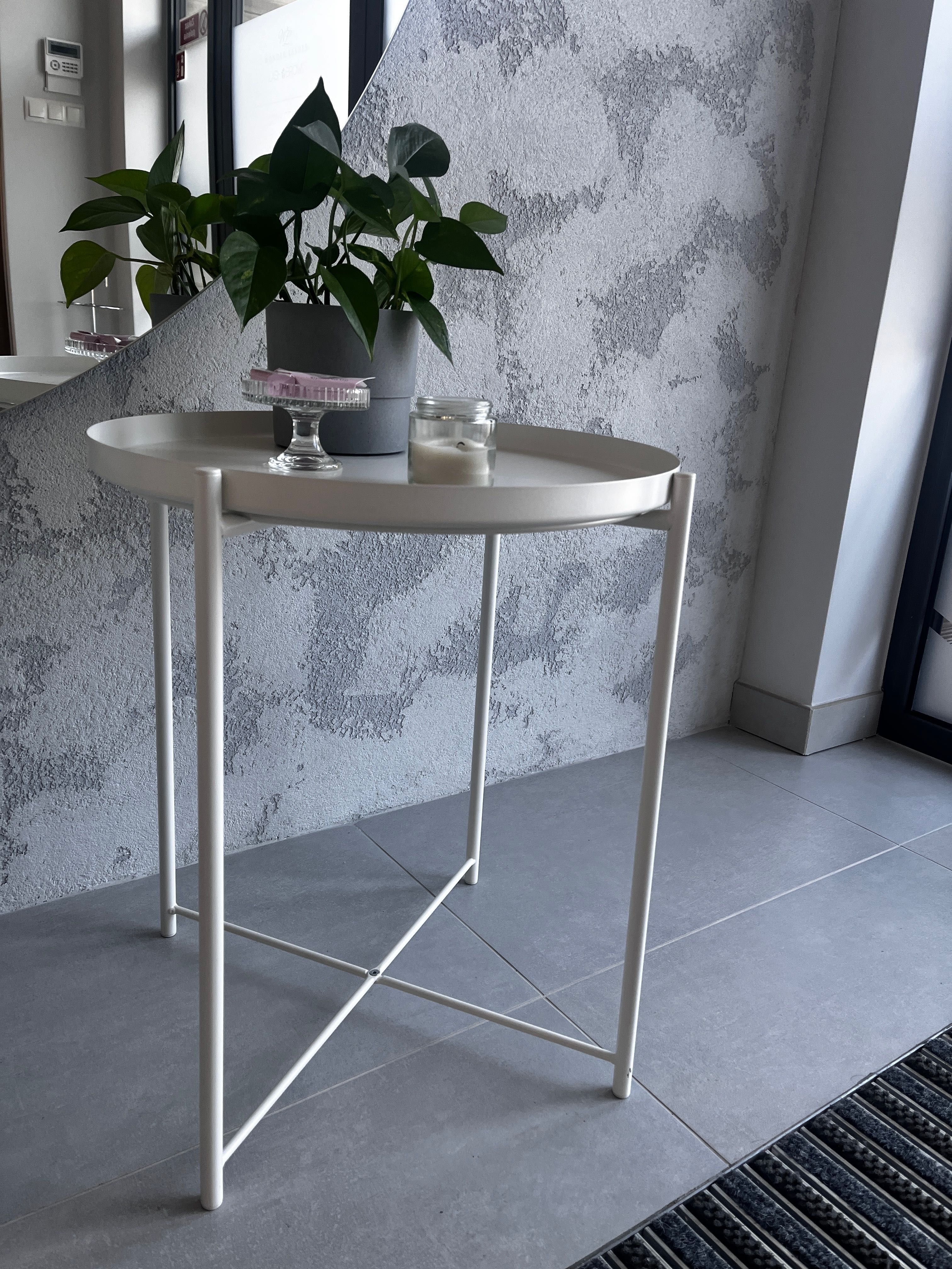 Stolik biały ikea GLADOM
