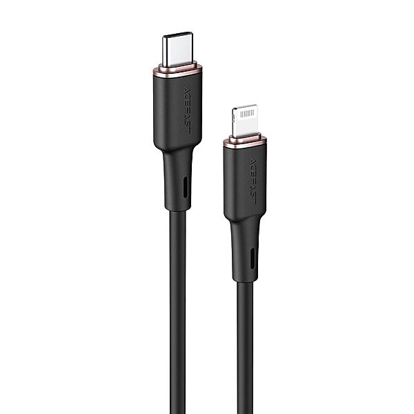 Acefast kabel MFI USB Typ C - Lightning 1,2m, 30W, 3A czarny (C2-01 bl