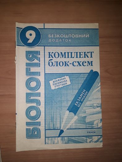 Біологія, ДПА, 9 клас