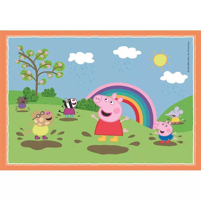 Puzzle Clementoni Peppa Pig SuperColor 4in1 4 puzzles 12+16+20+24 pcs