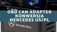 OBD2 CAN Mercedes konwersja USA/PL spolszczenie