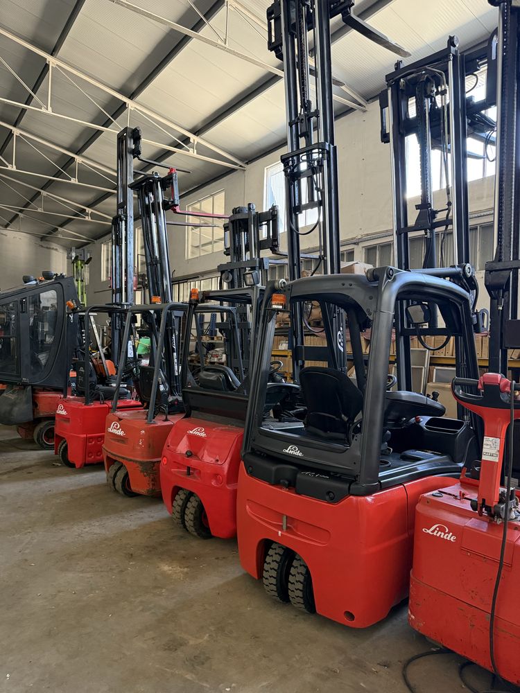 Empilhador linde H16 eletrico com deslocador lateral