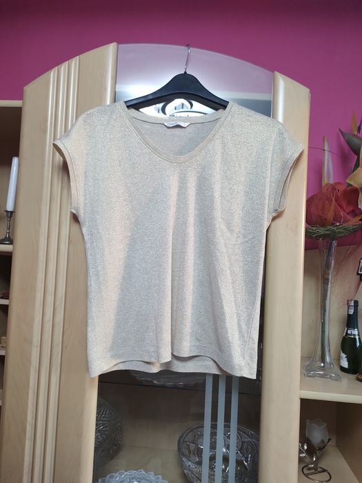 Złota bluzka imprezowa