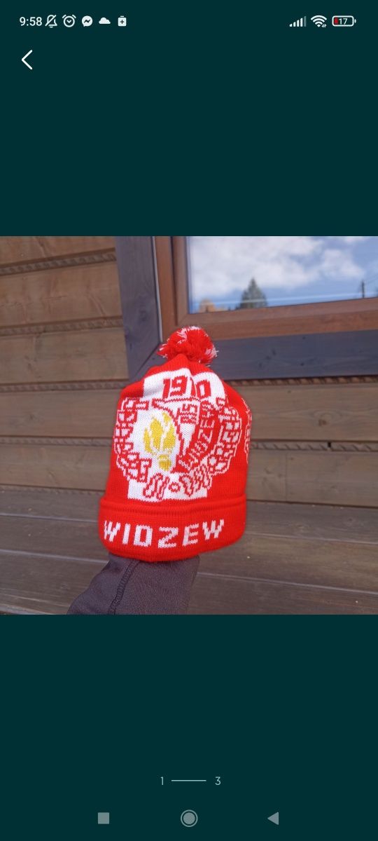 Czapka kibica Widzew Łódź