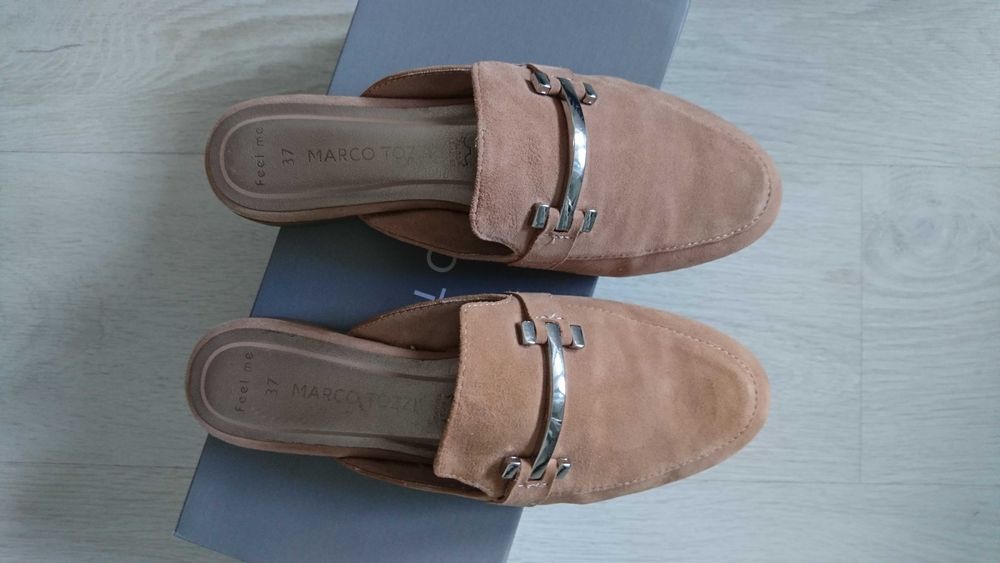 Мюлі бежевого кольору, 37 розмір Marco Tozzi