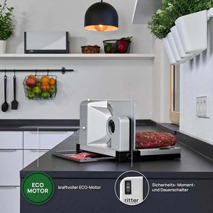 Ritter Icaro 5 – kompaktowa elektryczna krajalnica z ECO-silnikiem