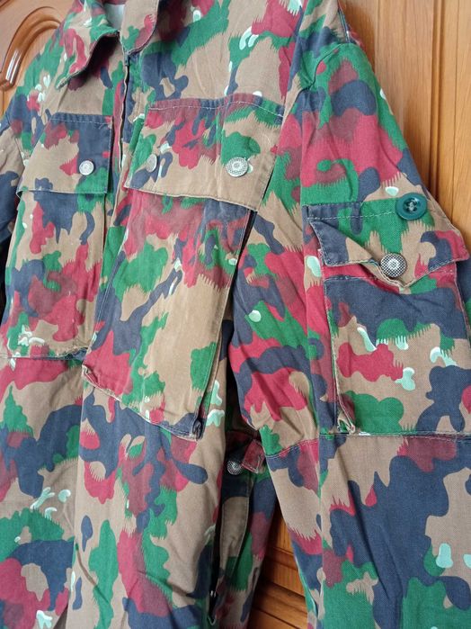 Casaco militar camuflado TAZ83 Alpenflage Exército Suíço M83