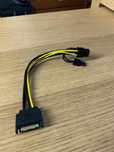 Adaptador alimentação placas gráficas de para PCI-exp de 6 ou 8 pinos