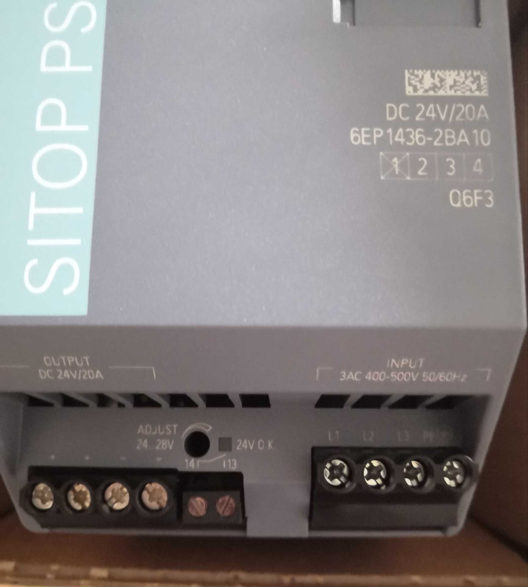 Fonte de alimentação SITOP PSU300S/3AC/DC24V/20A  Ref. 6EP1436-2BA10