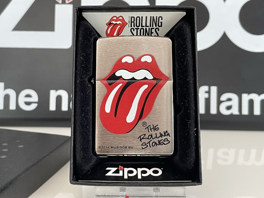 Zapalniczka Zippo 2016, The Rolling Stones, Brushed Chrome, NOWA