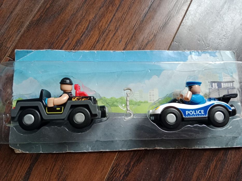 Kolejka tory droga pociagi Duży zestaw Playtive junior drewniane tory