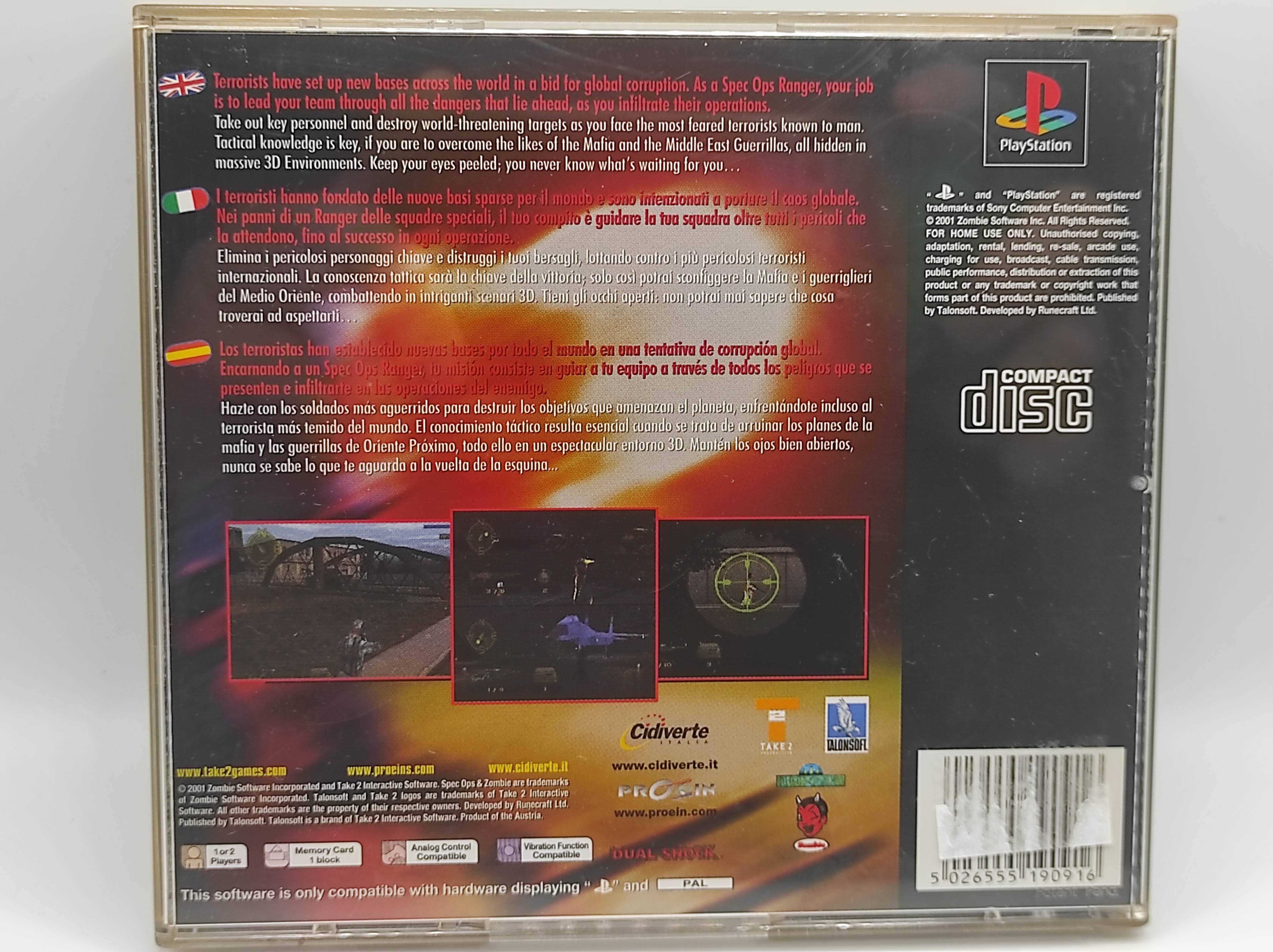 Gra Spec Ops Covert Assault psx ps1